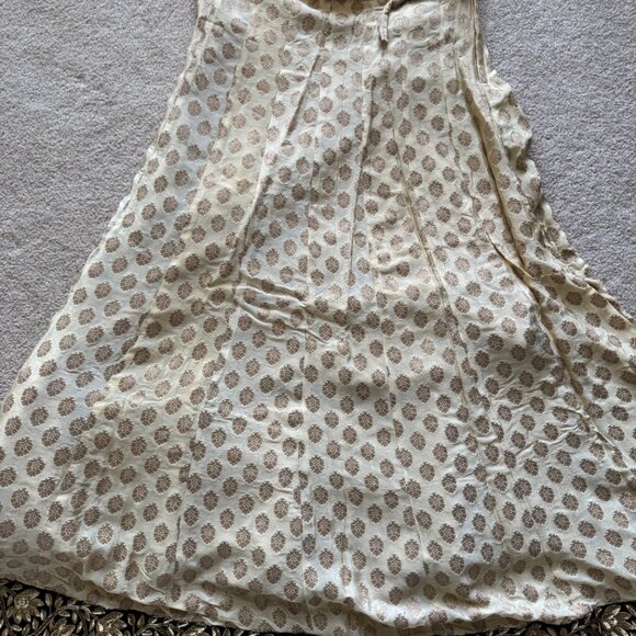 [NEW] Indian Pakistani Lehenga Choli Skirt Modern Black Gold Red XS/S - Picture 2 of 13